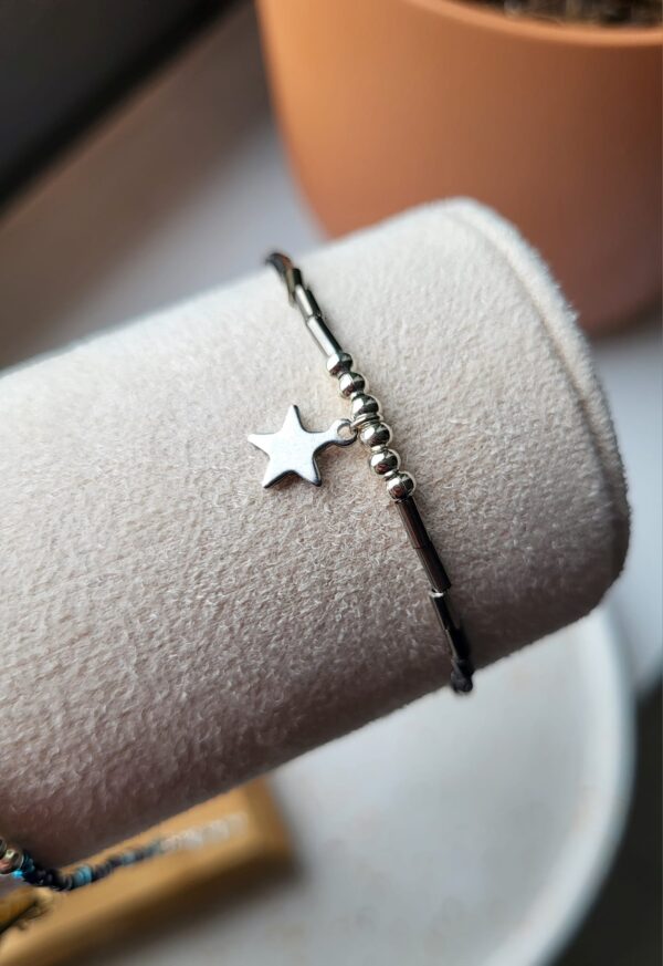 Bracelet étoile perle tube