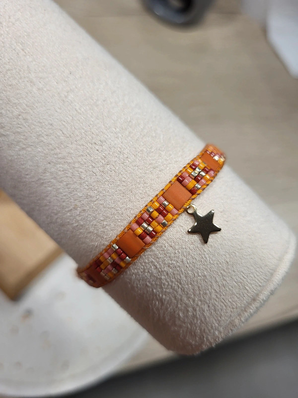 Bracelet Tila Etoile Orange
