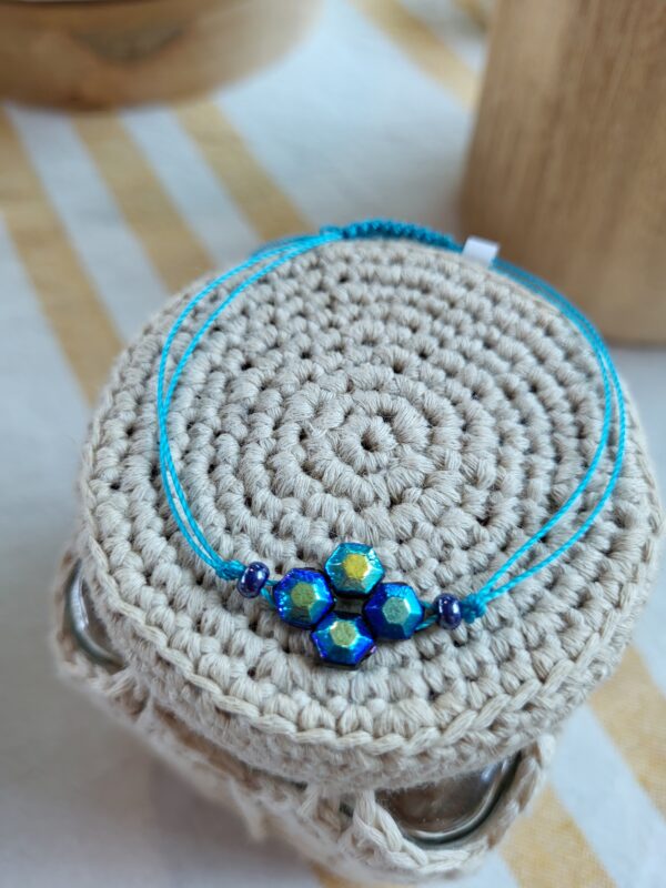 Bracelet fin en perle de verre Tchèque