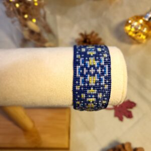 Manchette large bleue