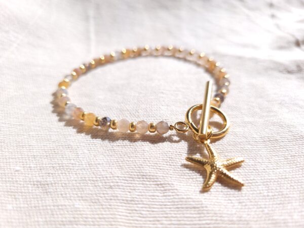 Bracelet pierre de lune Peach